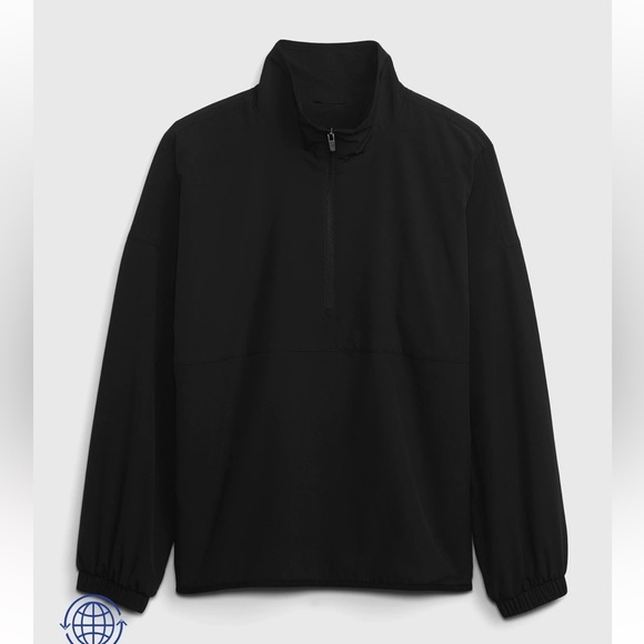 Gap Recycled Fleece-Lined Half-Zip Track Jacket - Picture 3 of 14
